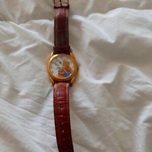 Vintage Ladies Leather Strap Watch